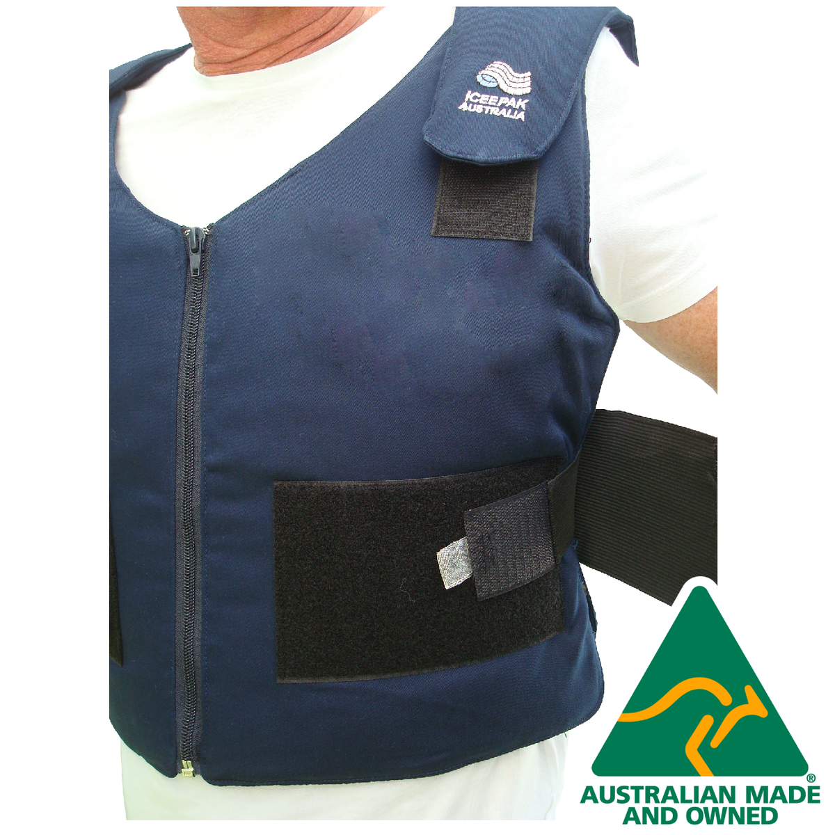 Navy Vest No Pocket Front AM Website