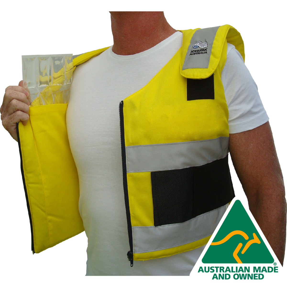 Yellow Vest No Pocket Front AM Website